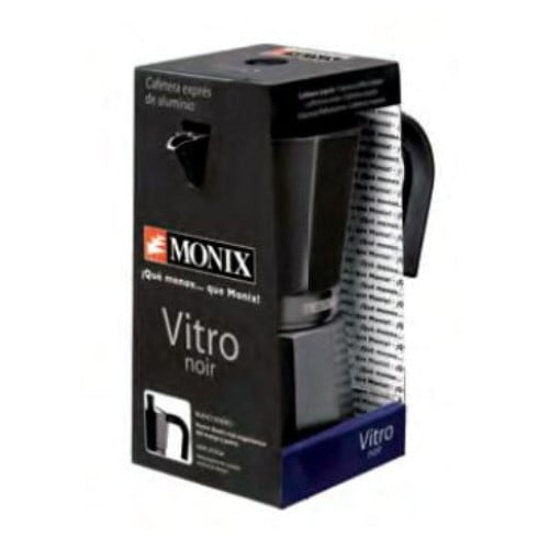 Cafetera Italiana Monix Vitro Noir de Aluminio, 12 Tazas - 11.96